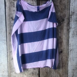 lululemon athletica Pink and Blue Striped Scarf